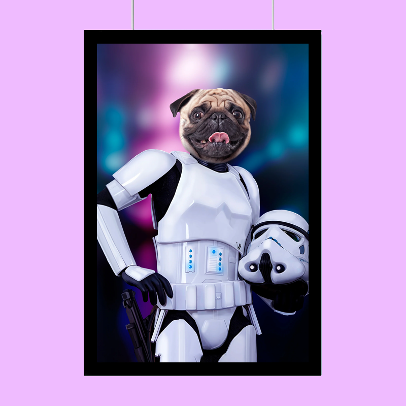 Storm Trooper Star Wars - Custom Pet Portrait